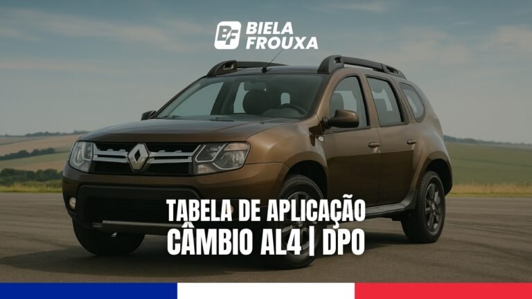 Tabela de Aplicação dos Componentes Internos – Câmbio AL4 / DPO